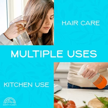 Elegant Glass Spray Bottles with Silicone Sleeve - 2 Pack