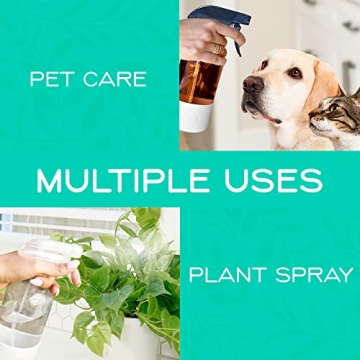 Elegant Glass Spray Bottles with Silicone Sleeve - 2 Pack