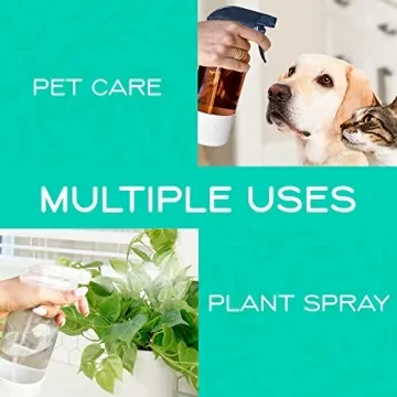 Elegant Glass Spray Bottles with Silicone Sleeve - 2 Pack