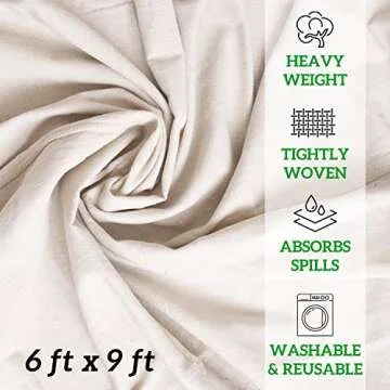 Durable All Purpose Canvas Drop Cloth for Versatile Use