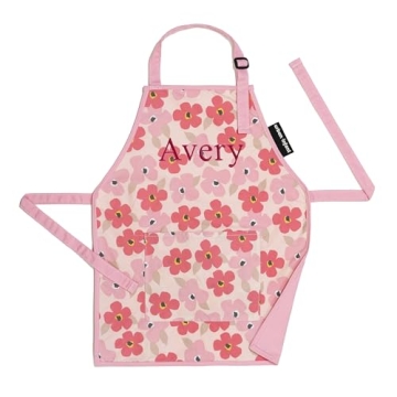 Urban Infant Little Helper Personalized Kids Apron for Cooking and Crafts - Perfect for Ages 3-12 - ...