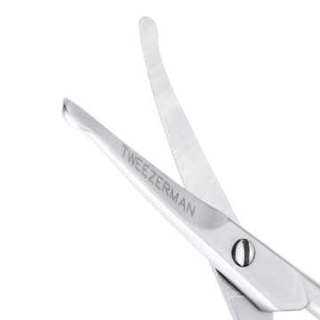 Tweezerman Pet Grooming Scissors, Stainless Steel Rounded Tip Trimming Shears for Dogs and Cats