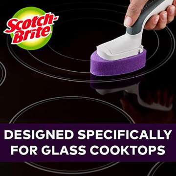 Scotch-Brite Glass Cooktop Cleaning Wand & Pads 1+2