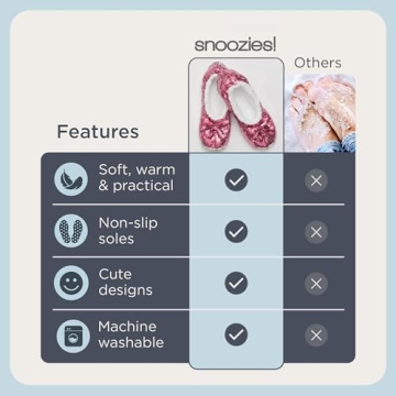 Snoozies Ballerina Bling Metallic Shine Women Slippers | Sequin House Slippers for Women | Slipper Socks with Grippers for Women | Cute Slippers for Women | Pink | Large