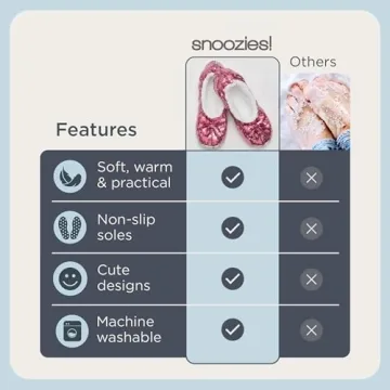 Snoozies Ballerina Bling Metallic Shine Women Slippers | Sequin House Slippers for Women | Slipper Socks with Grippers for Women | Cute Slippers for Women | Pink | Large