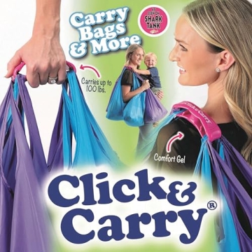 Click & Carry Grocery Bag Carrier for Easy Shopping
