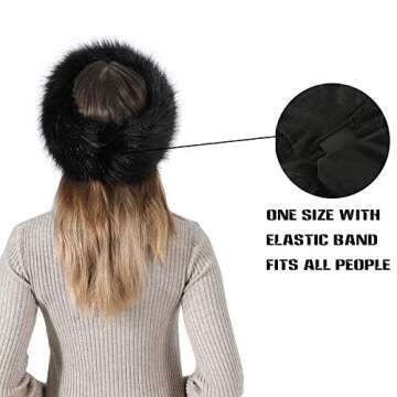 Fancylovesotio Faux Fur Headband and Arm Warmers Set