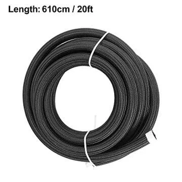 X AUTOHAUX 20ft 10AN Braided Fuel Hose for Performance