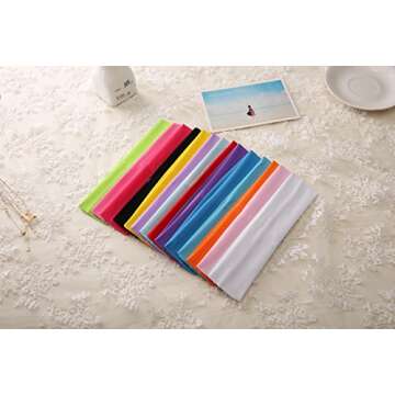 Zapire 14pcs Mixed Colors Yoga Sports Headbands for Women - Soft Elastic Stretch Girls Athletic Headbands