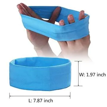 Zapire 14pcs Mixed Colors Yoga Sports Headbands for Women