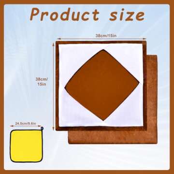 KELEYU 2 Pcs Wrap Cover for Heat Press Platen 15x15 Inch,Non-Stick High Temperature Reusable Teflon ...