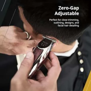 Wahl Professional Detailer Corded Trimmer Adjustable T Blade Lightweight Rotary Motor Complete Kit Burgundy