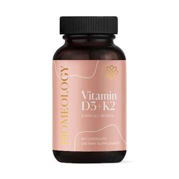 Biomeology Vitamin D3 + K2 for Women for Pregnancy, Breastfeeding, Fertility, and Immune Health Supp...