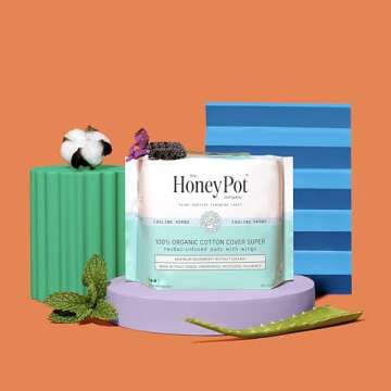 The Honey Pot Herbal Super Pads for Comfort & Protection