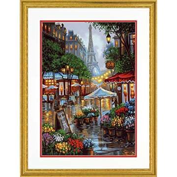 Dimensions 73-91741 Springtime in Paris Paint by Numbers Kit, 14'' x 20'