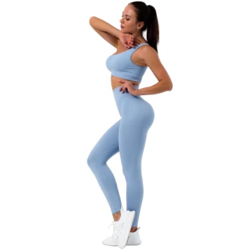 Sportneer Women's Stylish Workout Set | 2 Piece Ribbed Fashion