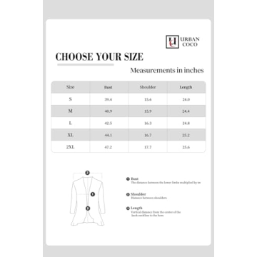 Urban CoCo Women's Open Front Cardigan for Any Occasion