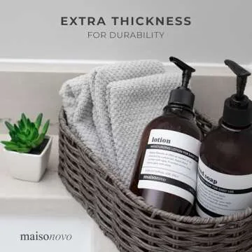 MaisoNovo Waterproof Labels for Bottles Vintage Design - 6pc Mix Pack