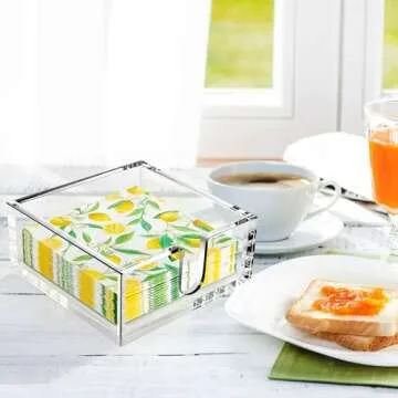 LotFancy Acrylic Napkin Holder for Home and Parties
