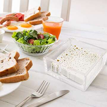 LotFancy Acrylic Napkin Holder for Home and Parties