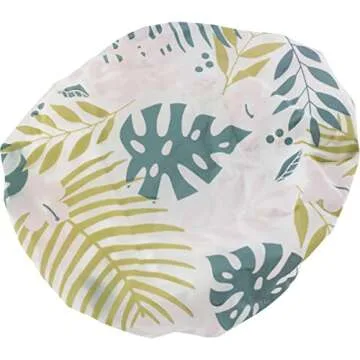 EcoTools Shower Cap, Organic Cotton Lining, Perfect For No-Wash Days, Fits All Head Sizes & All Hair Textures, Reusable & Waterproof, Protects Scalp, Eco-Friendly, Cruelty-Free, & Vegan, 1 Count