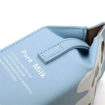 COLORSTYLE Women Milk Bottle Box Wallet Small Crossbody Bag Cell Phone Purse Shoulder Bags(Blue)