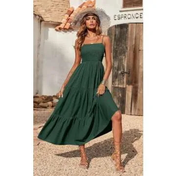 PRETTYGARDEN 2025 Summer Floral Maxi Dress for Women