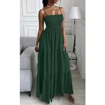 PRETTYGARDEN 2025 Summer Floral Maxi Dress for Women