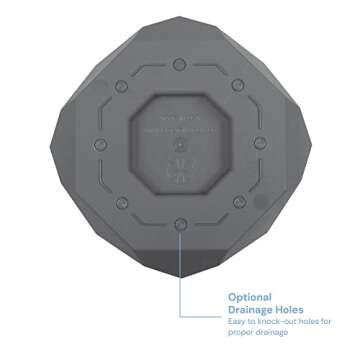 Bloem Tuxton Modern Hexagon Small Planter 10"