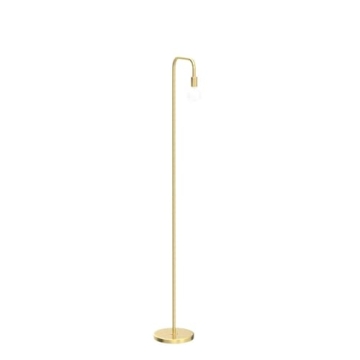 Globe Electric 67068 Holden 70" Floor Lamp, Matte Brass, in-Line On/Off Foot Switch