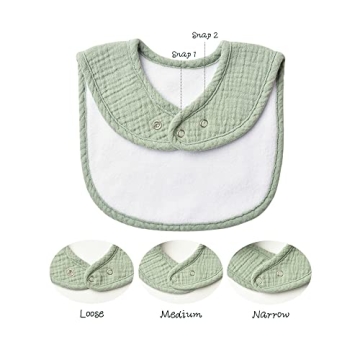 Muslin Baby Bibs - 8 Pack for Boys & Girls