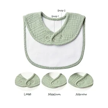 Muslin Baby Bibs - 8 Pack for Boys & Girls