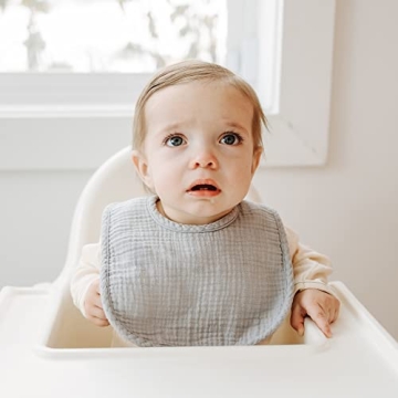 Muslin Baby Bibs - 8 Pack for Boys & Girls