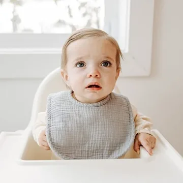 Muslin Baby Bibs - 8 Pack for Boys & Girls