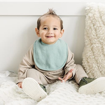 Muslin Baby Bibs - 8 Pack for Boys & Girls