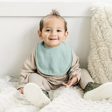 Muslin Baby Bibs - 8 Pack for Boys & Girls