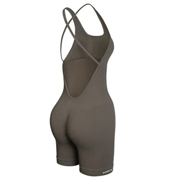 AUROLA Women's Strappy Workout Romper - Seamless & Stylish Jumpsuit