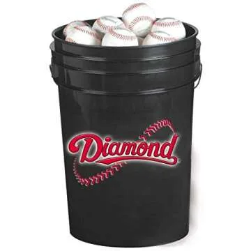 Diamond 6-Gallon Bucket with 30 Leather Baseballs