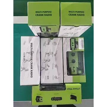4000mAh Emergency Radio with Solar & Hand Crank Features