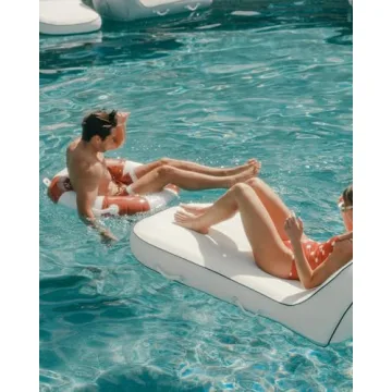 Business & Pleasure Co. Pool Lounger - Luxurious & Durable Float