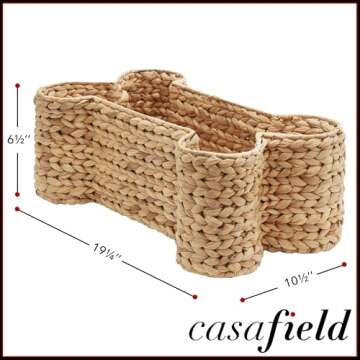 Casafield Dog Bone Storage Basket - Eco-Friendly Organizer