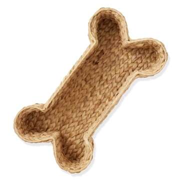 Casafield Dog Bone Storage Basket - Eco-Friendly Organizer