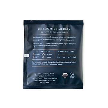 Rishi Tea Chamomile Medley Herbal Tea | Immune & Stress Support, USDA Certified Organic, Calming & R...