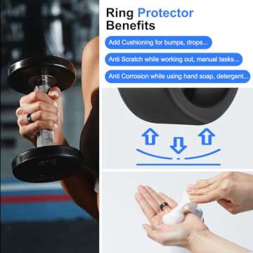 Generic Silicone Ring Cover for Ultrahuman Ring Protector - Clear