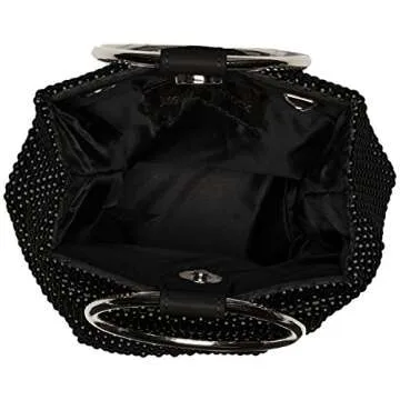 Jessica McClintock Womens Gwen Ball Mesh Clutch