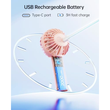 SWEETFULL Mini Portable Fan Powerful Handheld Fan