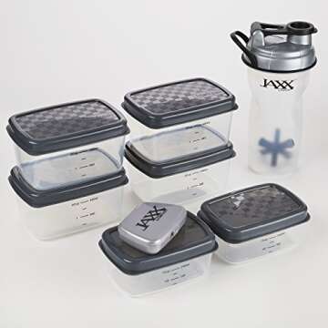 Fit & Fresh Jaxx Fit Pack Meal Prep Bag, Standard, Silver