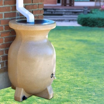 Koolatron 55 Gallon Stylish Sandstone Rain Barrel