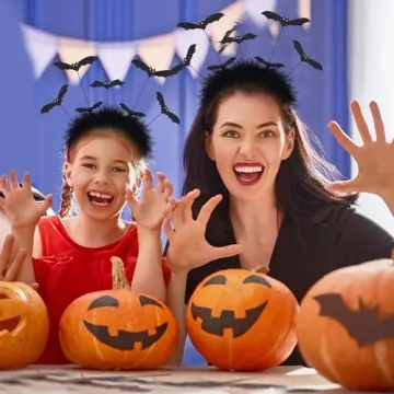 Halloween Bat Headbands Set for Cosplay & Parties