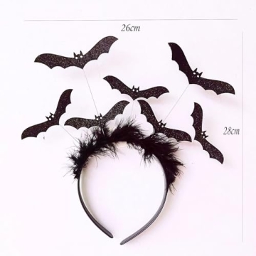 Halloween Bat Headbands Set for Cosplay & Parties
